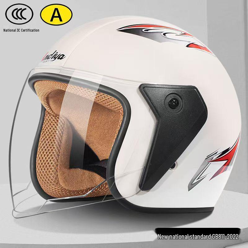 Universal All-Season Electric Helmet with Anti-Fog & Warmth, Dual Visors, for Men & Women