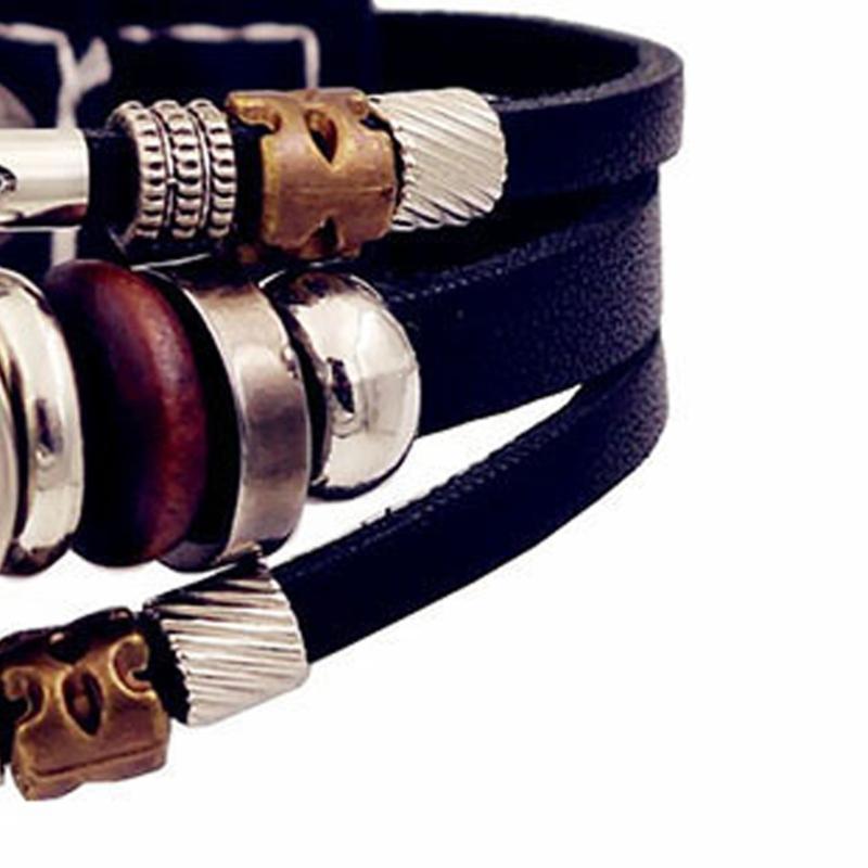 Lightweight Constellations Bracelet for Teens Handmade Zodiacs Charm Everyday Jewelry Synthetic Leather Wristband