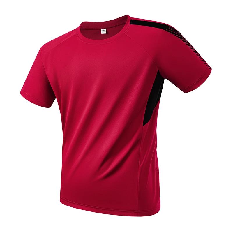 Running Moisture Wicking Round Neck T-Shirt Training Exercise Gym