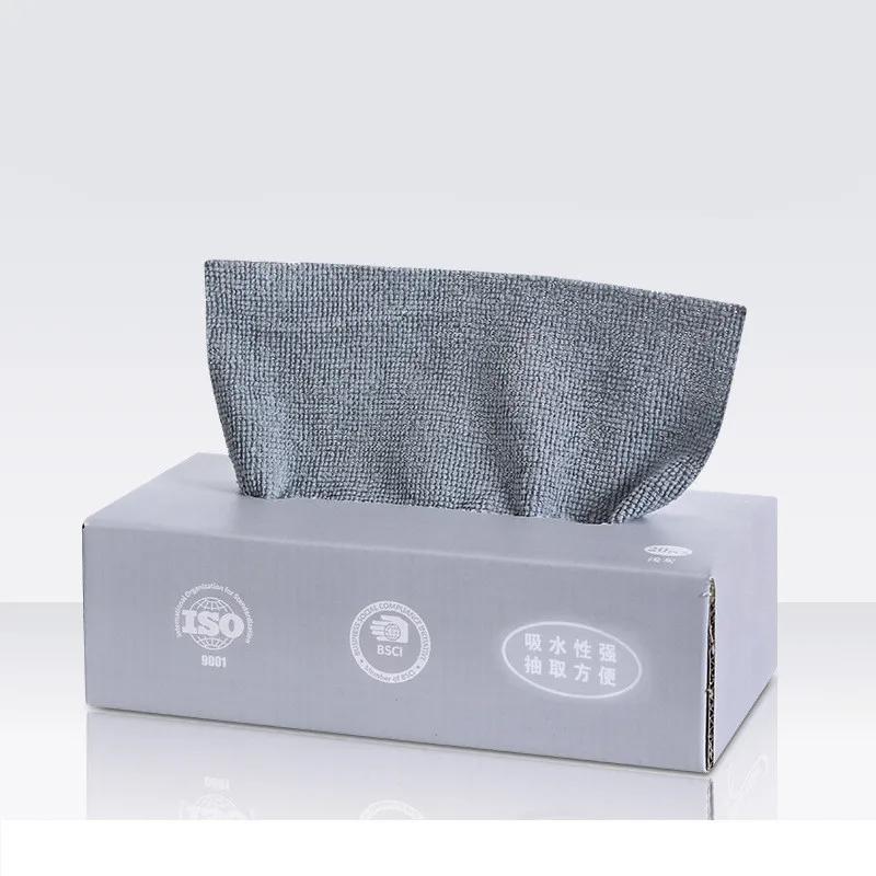 1 Box Extractable Cleaning Cloth Household Kitchen Disposable Cleaning Cloth Absorbent Non Hair Shedding NonOil Stained Paper