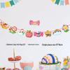 Children's Day Classroom Decorations: Cartoon Flag Banners for Kindergarten Activities