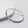 Trendy Multi-Color Diamond Single Row Elastic Bracelet for Women
