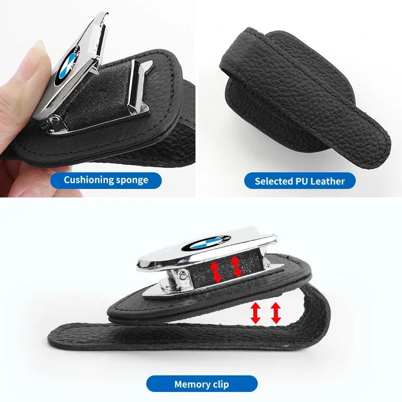New Car Glasses Case Sun Visor Glasses Holder Sunglasses Holder For BMW M Power X1 X3 X4 X5 X6 X7 F10 F20 F30 G20 G30 F15 F