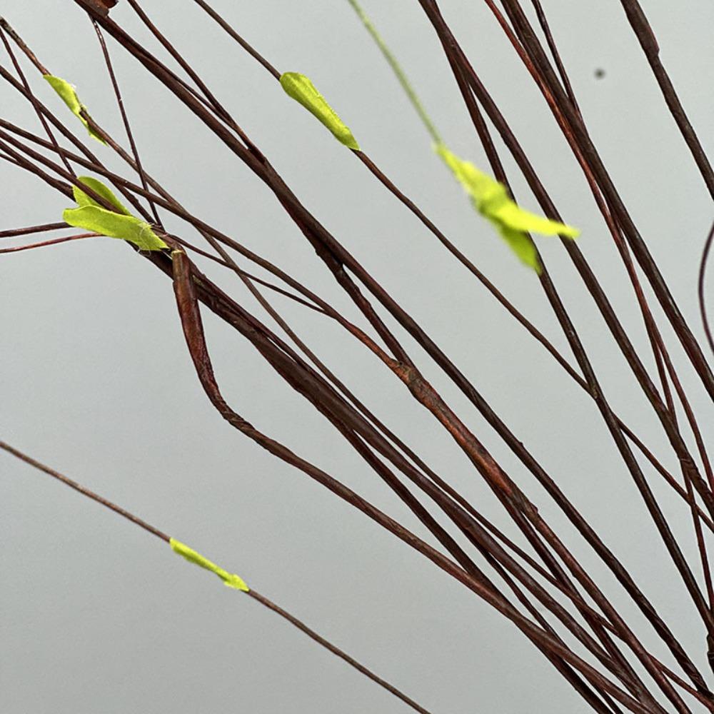 130cm Artificial Willow Branch Handmade Willow Leaf Vine Fake Willow Tree  Outdoor Indoor Decor