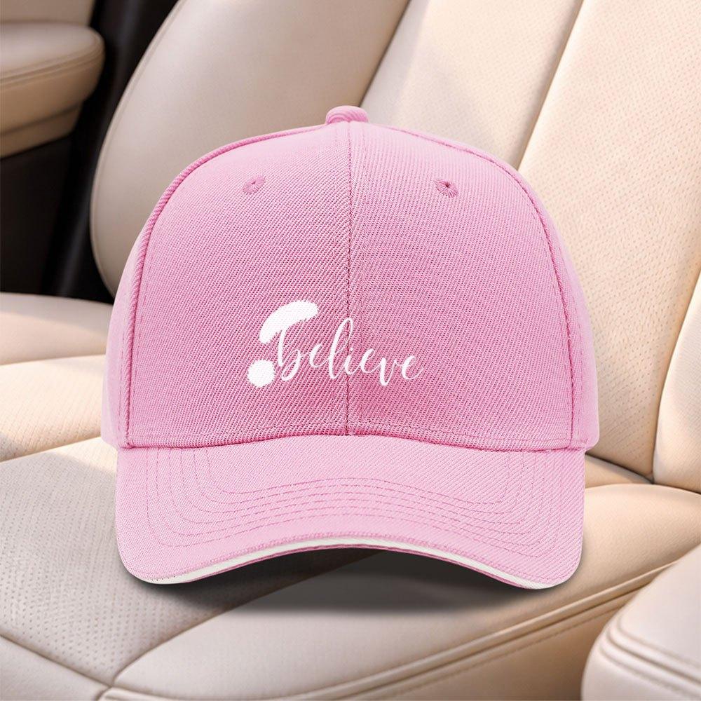 Believe Lettering Adjustable Baseball Cap For Men Women Lightweight Duckbill Hat Hand Washable Outdoor Gift
