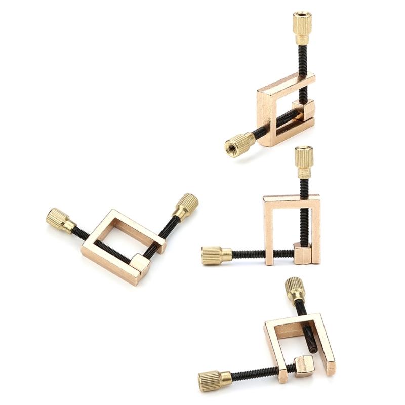 Side Clamp Violin Making Tool Brass Square Clip Violin Spool Clamps Easy to Use