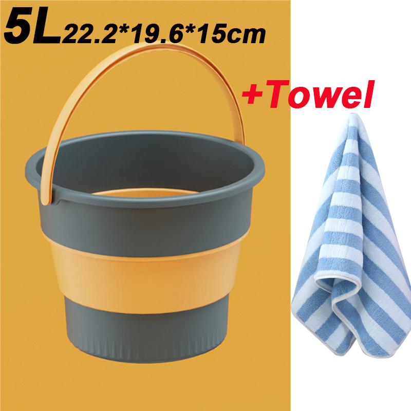 Portable Folding Washing Bucket Home Use Washing Clothes Or Outdoor Fishing Car Cleaning Thickened Multifuctional Folding Bucket