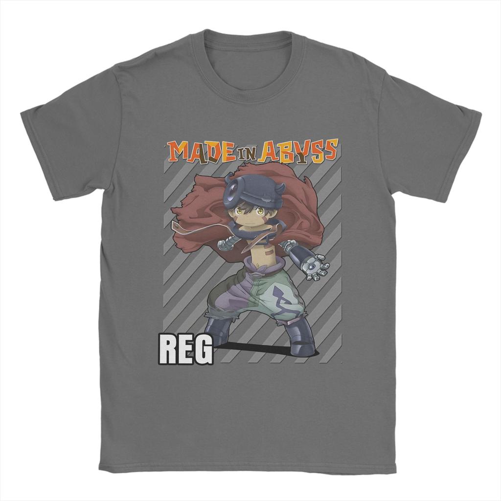 Reg Made In Abyss Tričko Léto Y2K Vtipná Trička 100% Bavlna Trendy Cool Tričko Pro Dospělé Krátký Rukáv Ležérní Oblečení