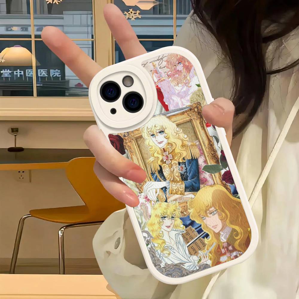 Classic Anime The Rose Of Versailles Phone Case For IPhone 16 15 14 13 12 11 Pro Max Plus Leather Cover