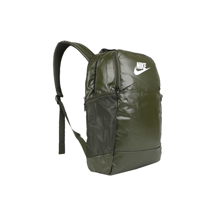 Nike Large Capacity Sports Polyester Backpack Medium Unisex Backpacks Army-Green BA6124-325