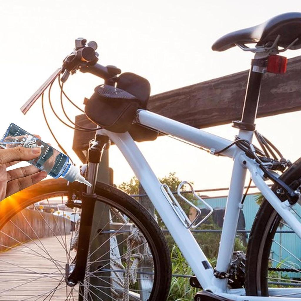 180ML Bike Chain Lube, Waxy Dry Lubricant for MTB & Road Bicycle, Drivetrain Maintenance Oil for Chain and Gear Protection