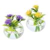 1:12 Dollhouse Miniature Simulation Hydroponic Glass Plant Potted Flowers Model