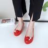 Four Seasons Can Wear Beach Shoes Outdoor Flats Soft Soft Rose Pearl Shoes