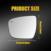 Left Side Door Mirror Glass Heated W Plate For Nissan 15-24 Murano14-20 Rogue
