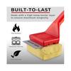 BBQ Grill Cleaning Brush with Replaceable Head, Bristle-Free Scraper for Cast Iron & Stainless Steel Grates