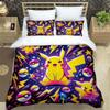 2026 New Arrival: 3-Piece Pokémon Pikachu Print Bedding Set (Includes Personalized Name Service) — Single/Double Pillowcases