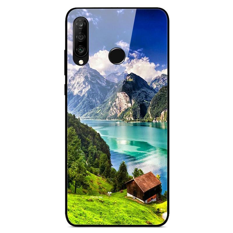 

For Honor 20S Case 6.15 Cute Pattern Tempered Glass Back Cover For Huawei Honor 20S 20 S MAR-LX1H Hard Case funda Honor20S Capa -Honor 20S MAR-LX1H
