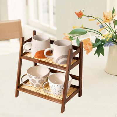 2 Layer Bottle Drying Rack for Countertop Storage of Cups And Mugs