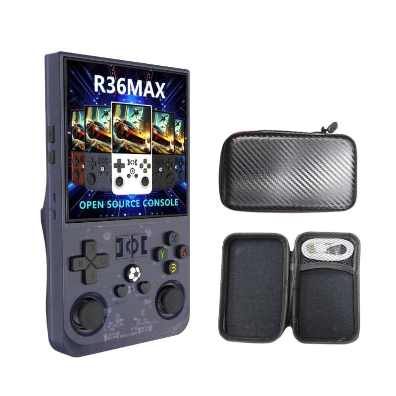 Open Source R36Max 4Inch IPS Screen Handheld Video Game Console Linux System Pocket Game Player Kids Gift