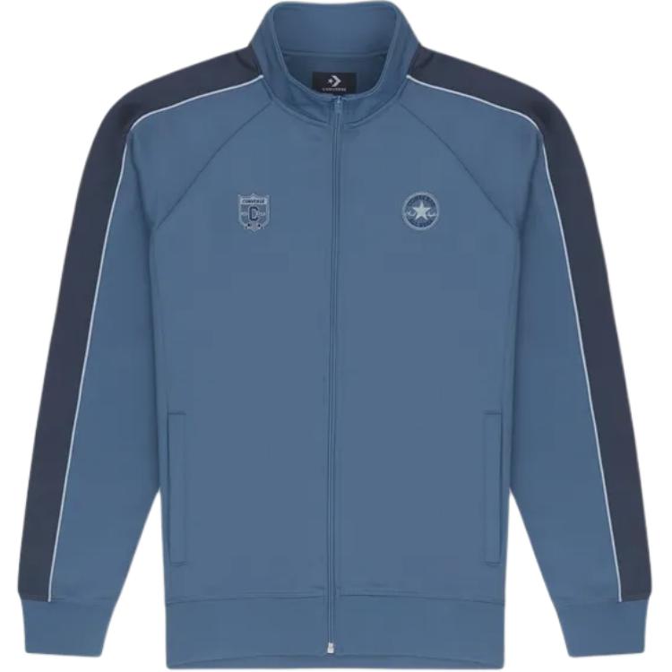 Converse Jackets Men s Blue Stand Collar Moderate Other 10027327-A02 S
