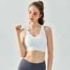 Women's Summer Sports Camisole: Shockproof Yoga Bra with Stylish Back Design