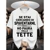 Men'S T-Shirt 'If You'Re Trying To Scare Me, I'M Terrified Of' - Casual Graphic T-Shirt for Adults, Lightweight Summer T-Shirt with Bold Black Text,