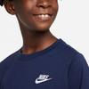 Nike Kids Sportswear Logo Embroidered Short Sleeve T-Shirt Kids Tops Navy-Blue AR5254-411