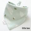 Pure Cotton Baby Drool Bib: Double-Layer Triangle Scarf with Snap Closure, Anti-Spit Up for Newborns