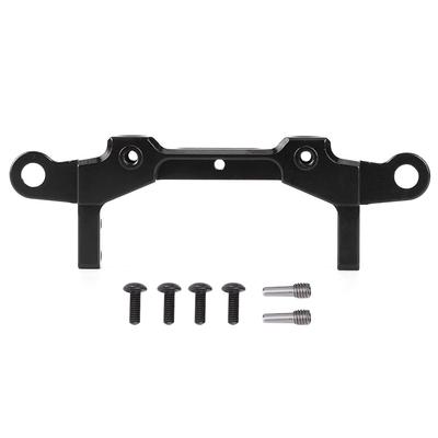 Heckstoßstange aus Aluminiumlegierung   Karosserie-Säulenhalterung Passend für 1 10 RC für Axial Scx10 III Schwarz