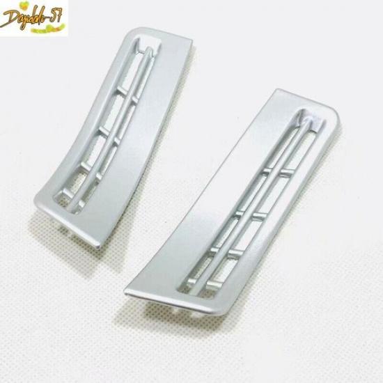 For Hyundai Santa Fe - Matte Silver 2X Upper Air Outlet Vent Cover Trim