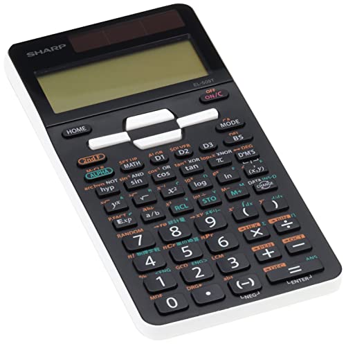 Sharp Scientific Calculator EL-509T-WX (White) Standard Model with 559 Functions, Japanese Display, Formula Input Display, and Function Memory.