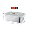 Huì Huáng 5.5L 304 Stainless Steel Rectangular Food Container with Lid