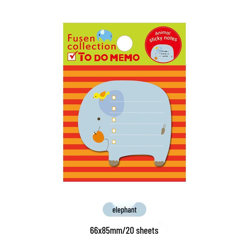 Korean Cute Cartoon Animal Sticky Notes | Tearable Memo Pad | Portable Student Stationery Gift