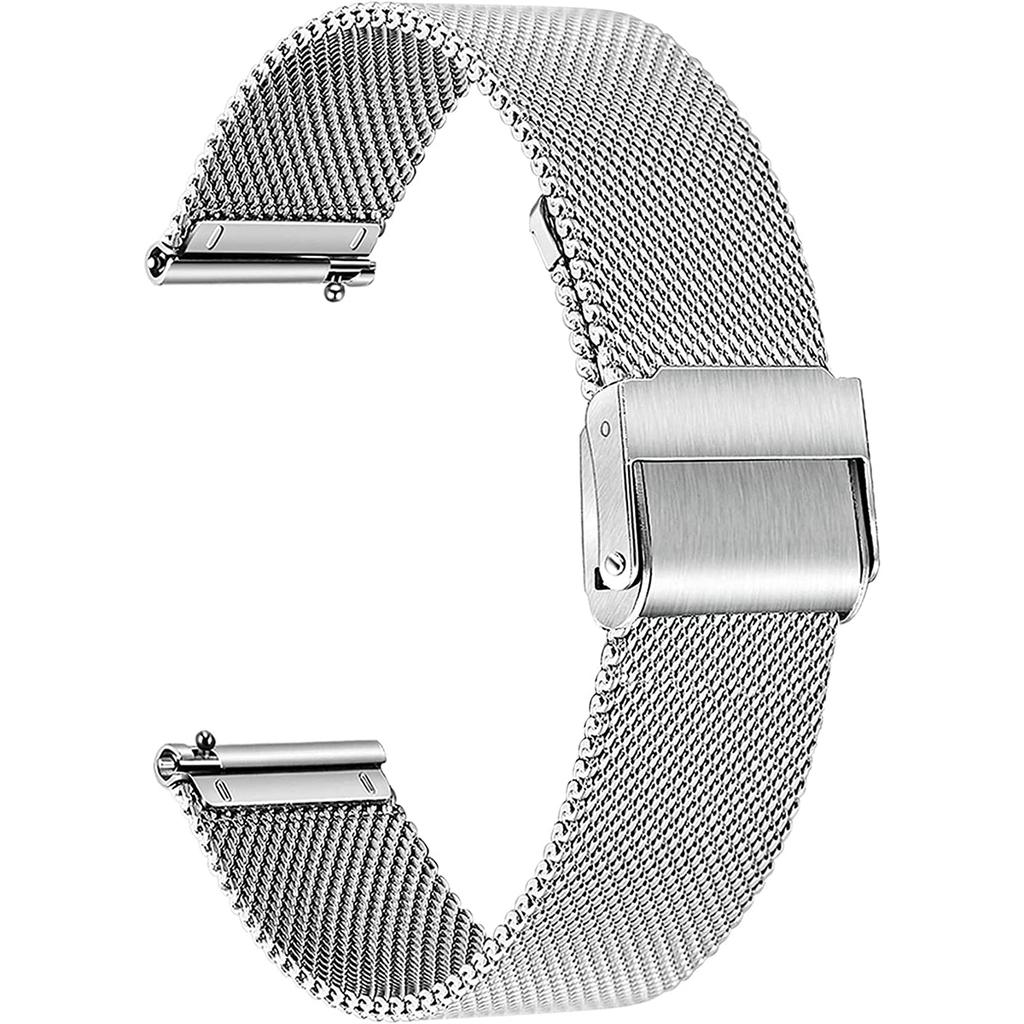 20/22mm Universal Milanese Watchband Quick Release Watch Band Mesh Stainless Steel Strap Wrist Belt Bracelet Silver