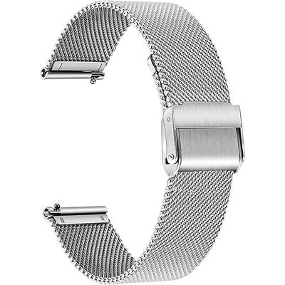 20/22mm Universal Milanese Watchband Quick Release Watch Band Mesh Stainless Steel Strap Wrist Belt Bracelet Silver