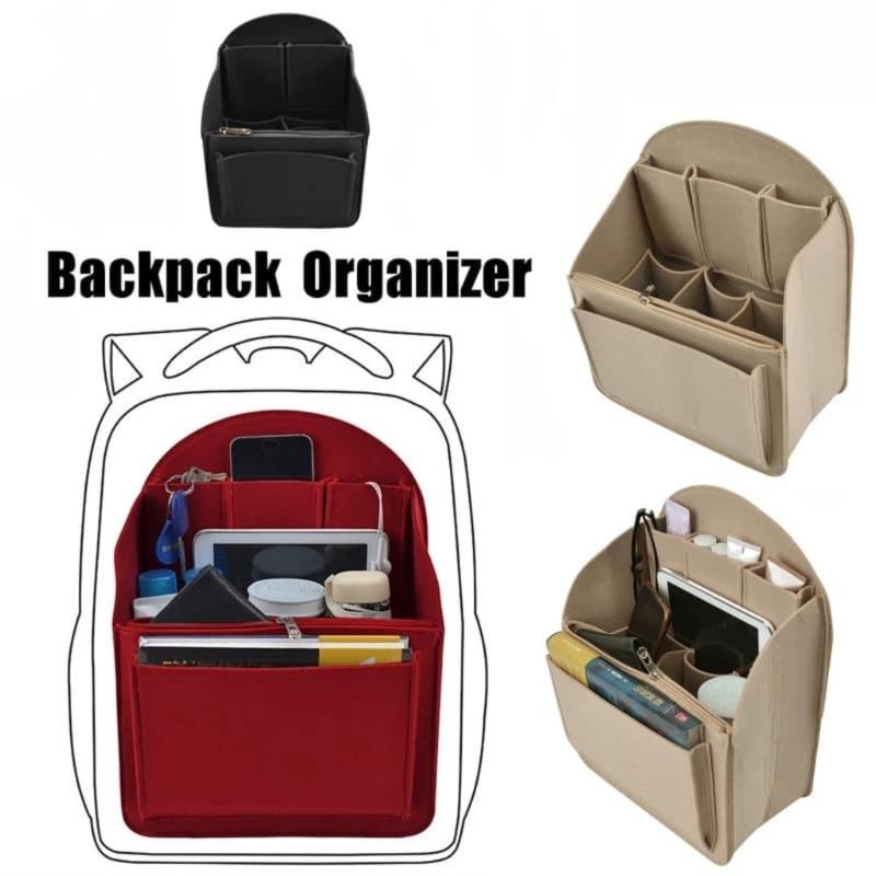 Large Capacity Felt Bag Insert Liner Soft Durable Portable Travel Organizer for Shoulder Handbag Tote Purse Daily Use