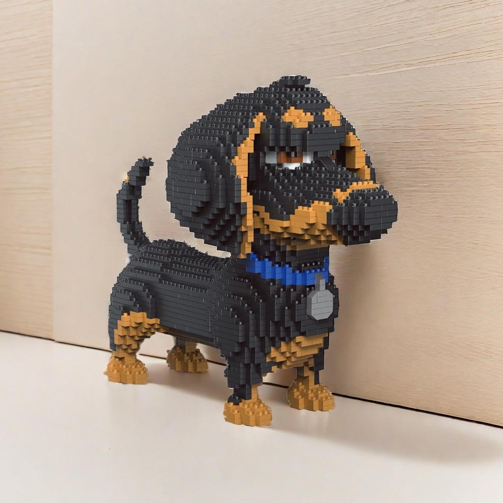 Knew Built Corgi Dog Micro Mini Building Blocks Toys: Adorable Model for Pet Lovers Recreation Perfect Display and Gift Idea