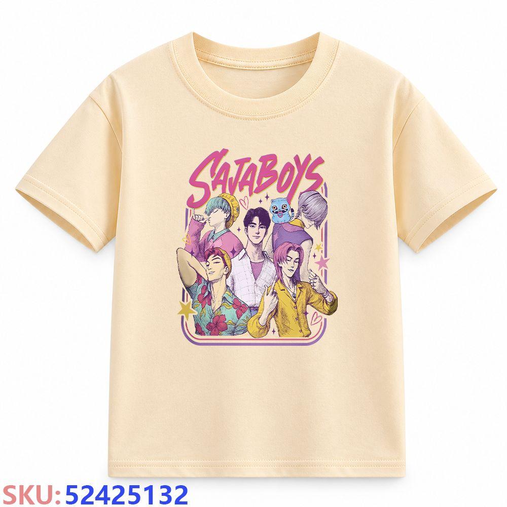 KPop Demon Hunters Children's Cartoon Print T-shirt