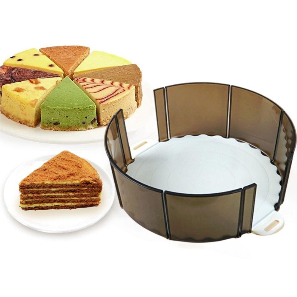 Household 6/8 Grids Equal Portion Cake Cutter Professional Round Cake Divider Plastic Uniform Cake Slicer Party