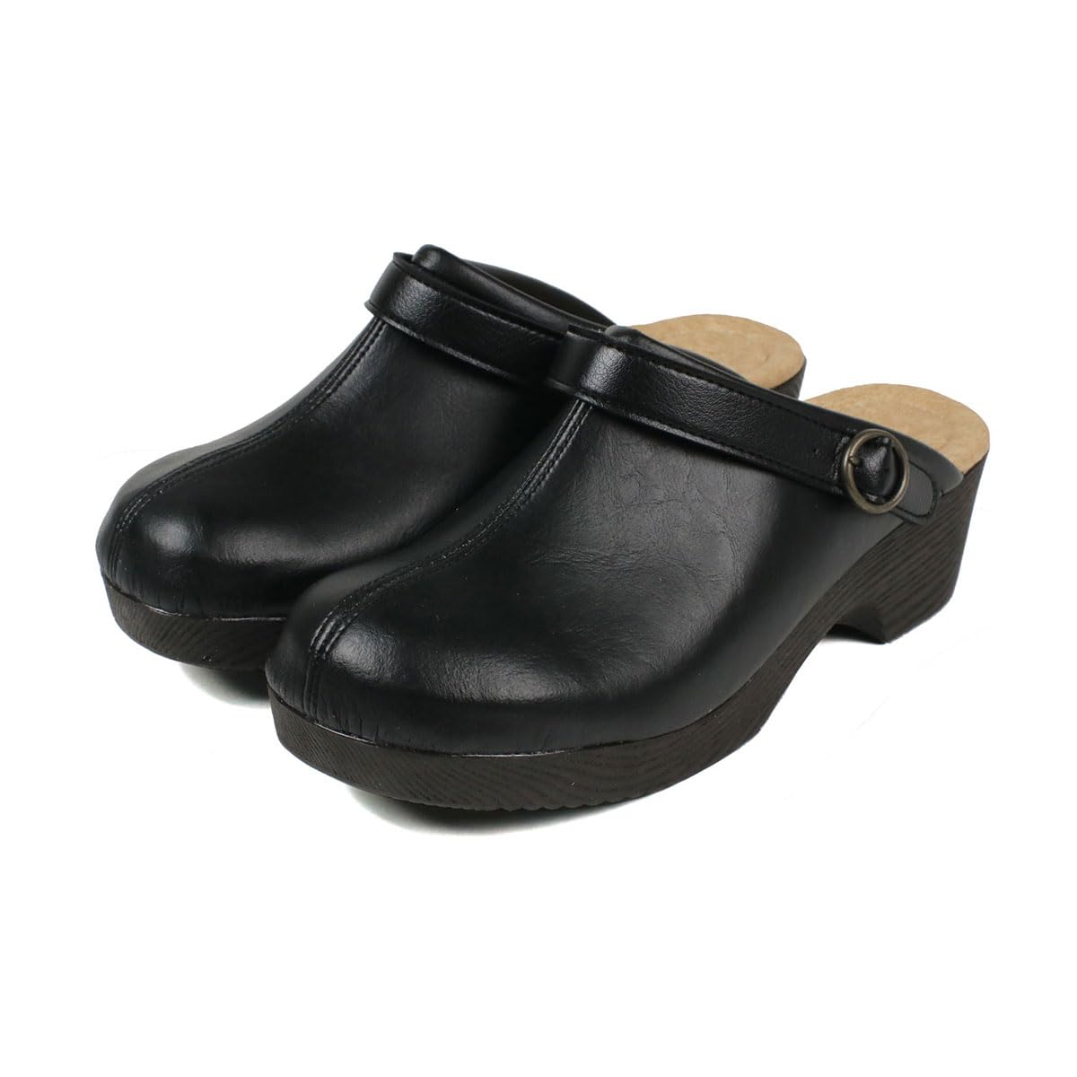 

сабо, сделанные с толстой задней частью, сабо на танкетке 1155 S ЧЕРНЫЙ [Celebre] Женские сандалии, слипоны, Япония, 2-сторонние, ремешок, подошва, мюли, сандалии, подошва, танкетка, чёрный