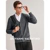 Giovanni Valentino Herren Kaschmir-Mischung Strick-Cardigan