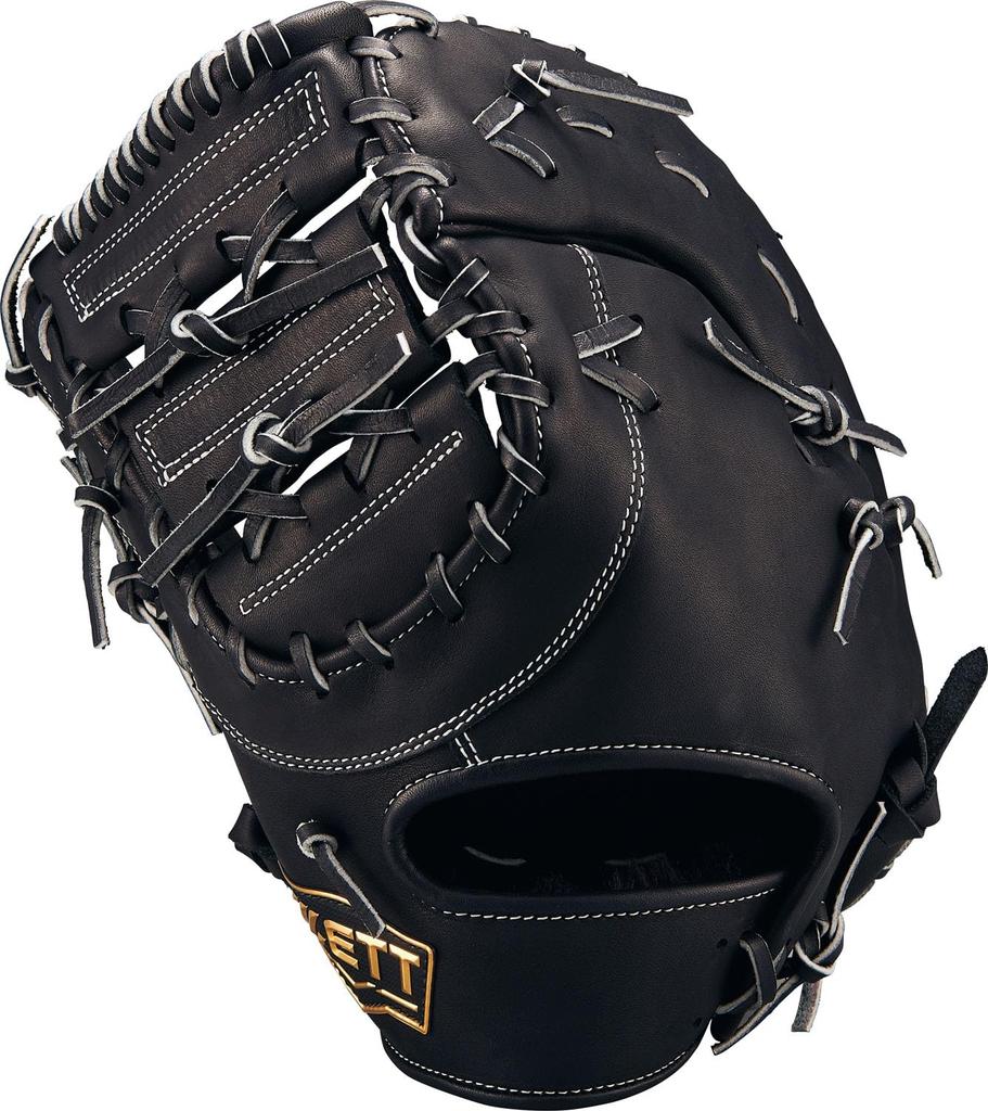 ZETT First Base Winning Black BRFB33513F Mitt, Road, Left-Handed Throw, (1900),