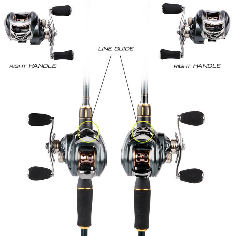 Casting Rods 4 Sections  Carbon Fiber Casting Fishing Rod and Max Drag 18 LB Casting Fishing Reel