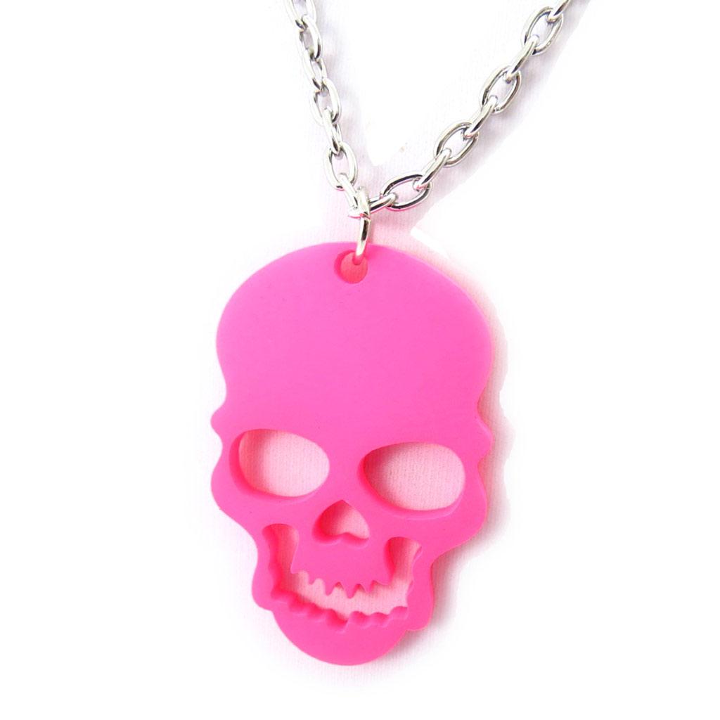 

Les Trésors De Lily [K0973] - Розовое дизайнерское колье Skull