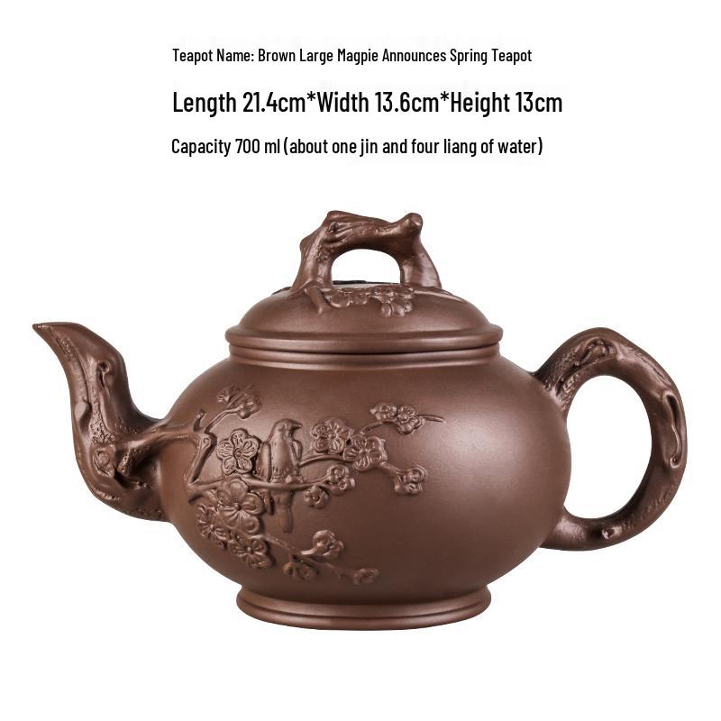 Large Yixing Zisha Handmade Ceramic Teapot for Kung Fu Tea