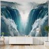 Fantasy Wasserfall Wald Muster Wandteppich Heim Wanddekoration Wandteppich Schlafzimmer Wohnzimmer Wandteppich