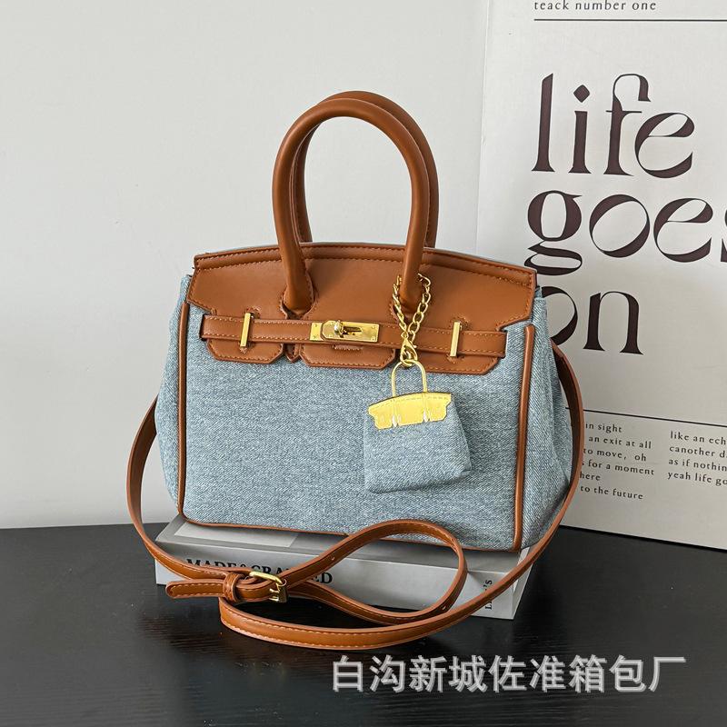 Damentasche große Kapazität neue Mode tragbare Schulter Messenger Platin-Tasche