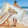 Süßes Tier Cartoon Print Strandtuch, Großes Weiches Schnelltrocknendes Handtuch für Strand Camping Schwimmen