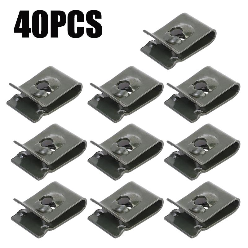 Body Bolts And U-nut Clips Fasteners Car Fenders Bumpers Phillips Head Screws Car Motorbike Guards Metal Fixing U-clips