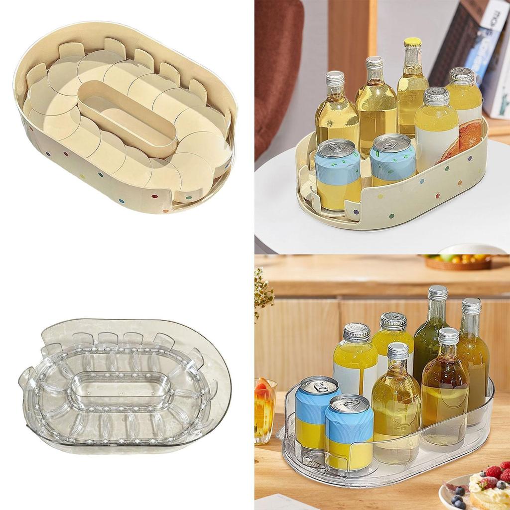 Organizer Turntable Home Decor Rotating Storage Tray, Spice Rack for Vanity Cabinet Refrigerator, Kitchen Bedroom